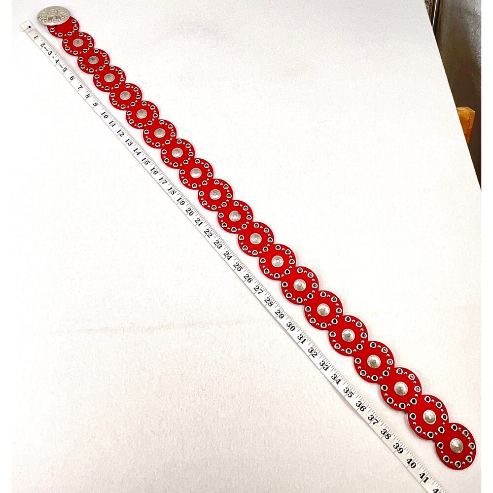 Red Western Belt NWOT
